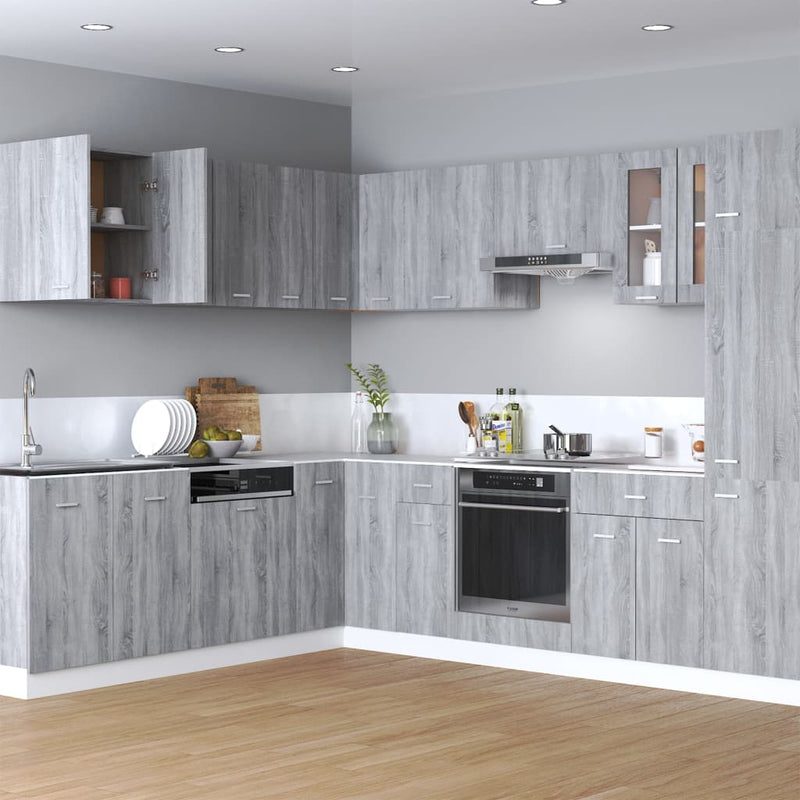 Hängeschrank 20X29,5X60 Cm Holzwerkstoff Grau Sonoma