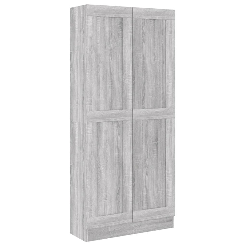 Badezimmerschrank Grau Sonoma 82,5x30,5x185,5 cm Holzwerkstoff