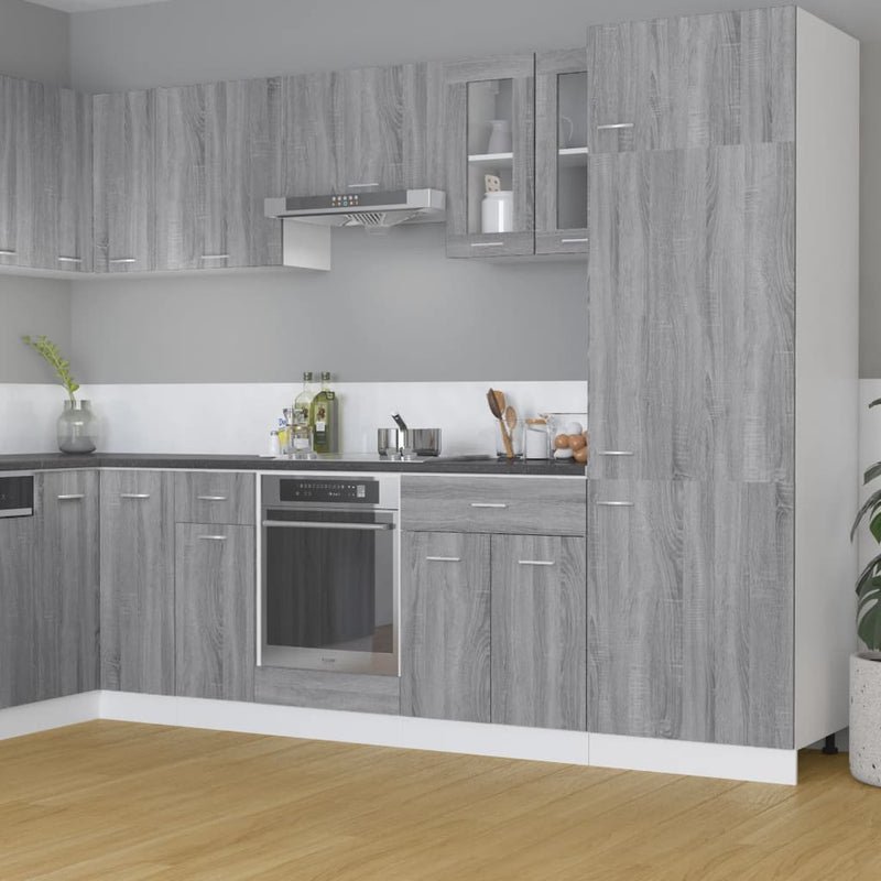 Hängeschrank 20X29,5X60 Cm Holzwerkstoff Grau Sonoma