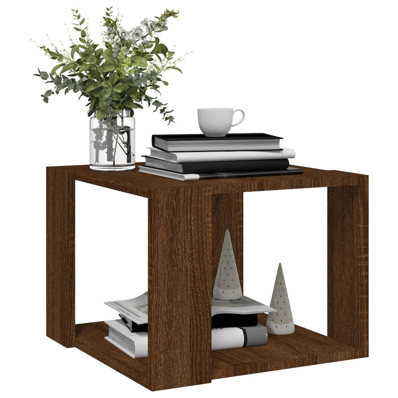 Couchtisch Braun Eichen-Optik 40x40x30 cm Holzwerkstoff