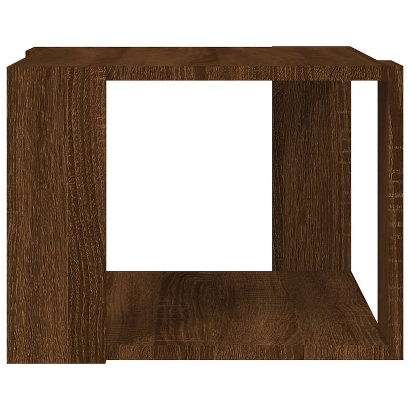 Couchtisch Braun Eichen-Optik 40x40x30 cm Holzwerkstoff