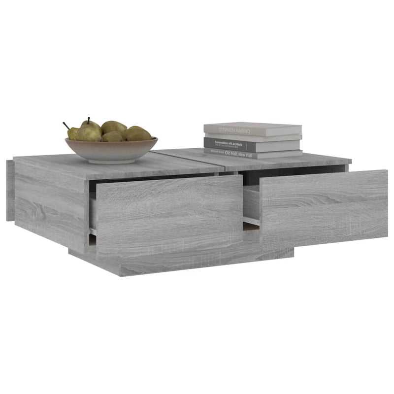 Couchtisch Grau Sonoma 90x60x31 cm Holzwerkstoff