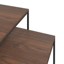 Couchtisch-Set 2-Tlg. Holzwerkstoff Und Metall