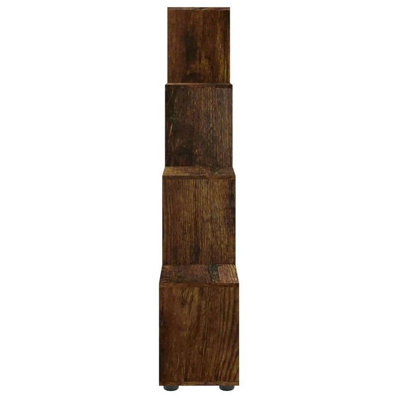 Treppenregal Räuchereiche 142 cm Holzwerkstoff