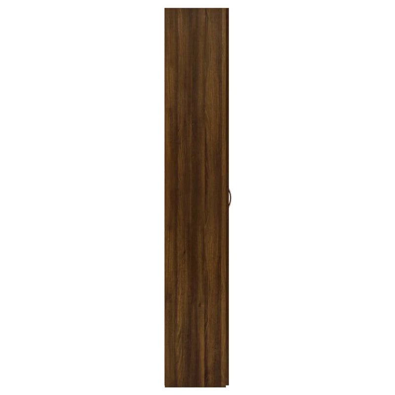 Büroschrank Braun Eichen-Optik 60x32x190 cm Holzwerkstoff