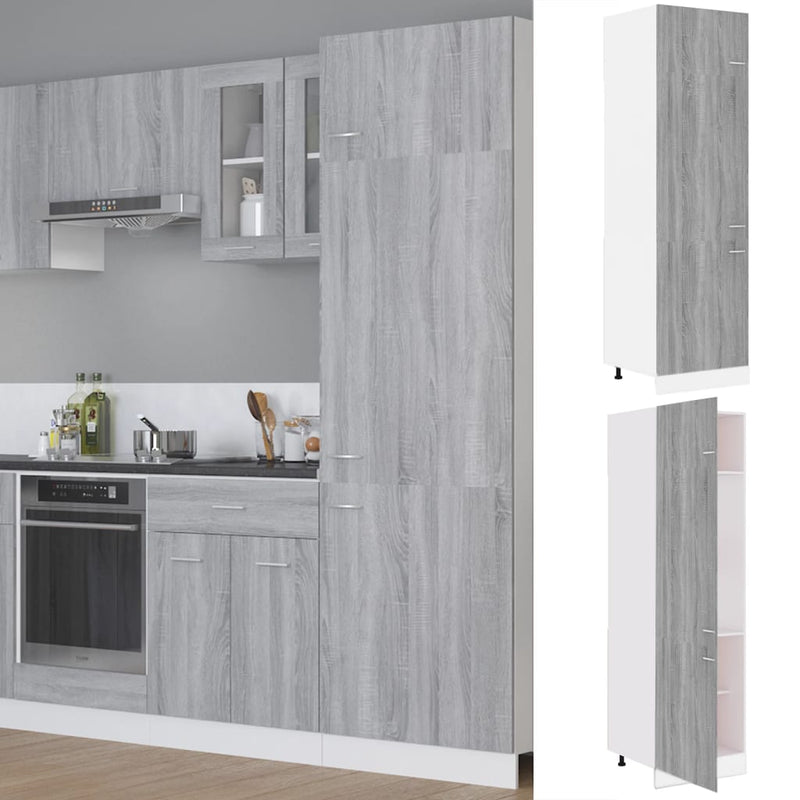 Hängeschrank 20X29,5X60 Cm Holzwerkstoff Grau Sonoma