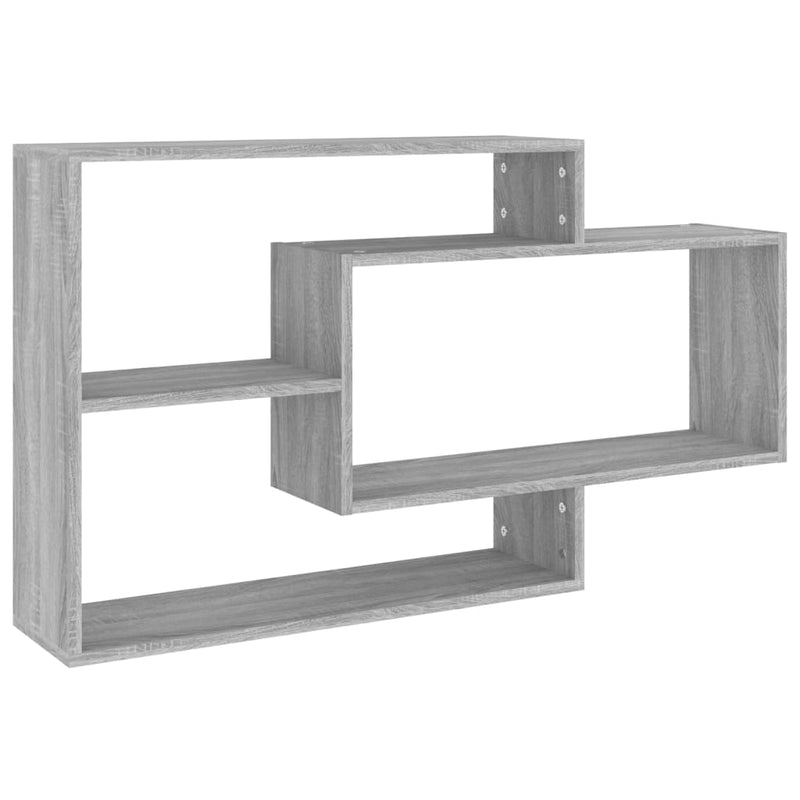 Wandregal Grau Sonoma 104x20x58,5 cm Holzwerkstoff