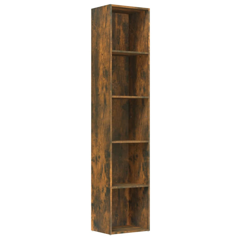 Bücherregal Räuchereiche 40x30x189 cm Holzwerkstoff