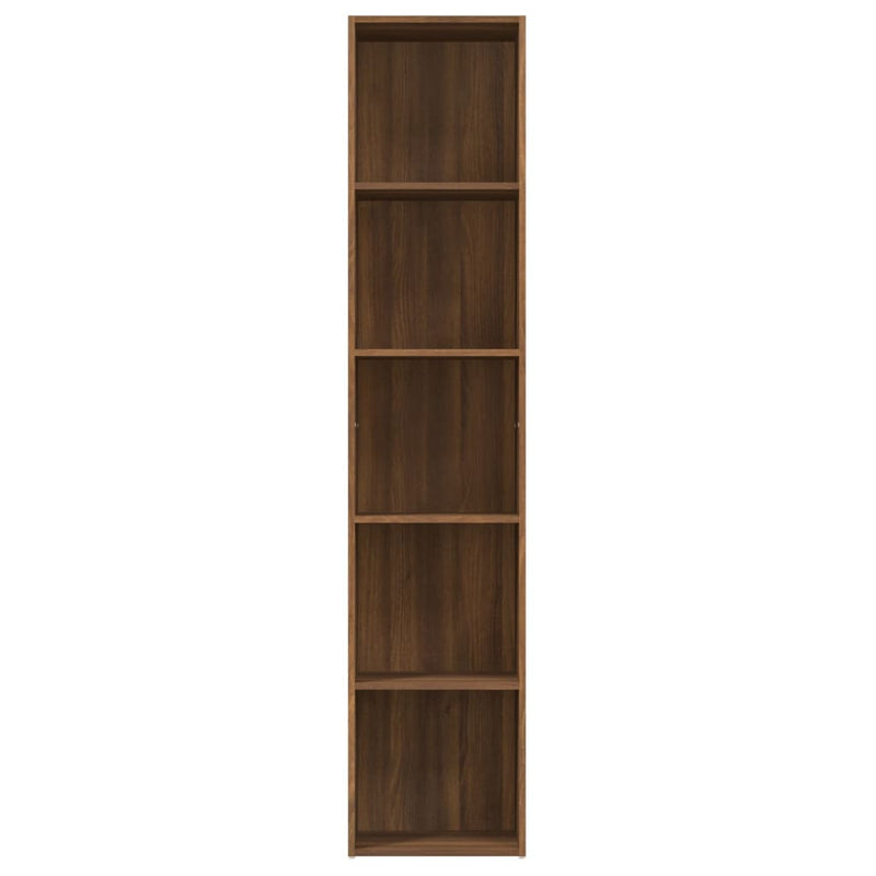 Bücherregal Braun Eichen-Optik 40x30x189 cm Holzwerkstoff