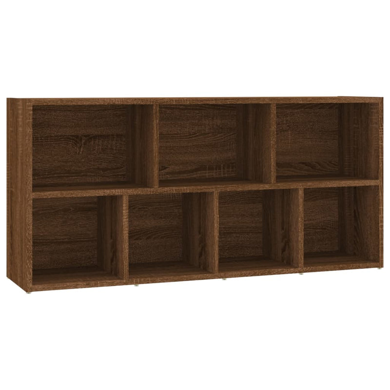 Bücherschrank Braun Eichen-Optik 50x25x106 cm