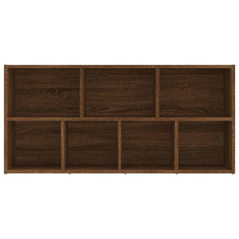 Bücherschrank Braun Eichen-Optik 50x25x106 cm