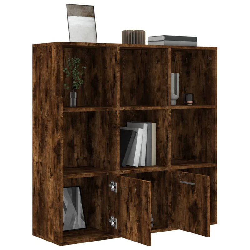 Bücherschrank Räuchereiche 98x30x98 cm