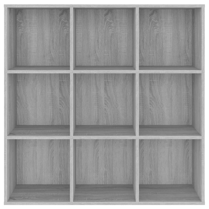 Bücherschrank Grau Sonoma-Eiche 98x29x97,5 cm