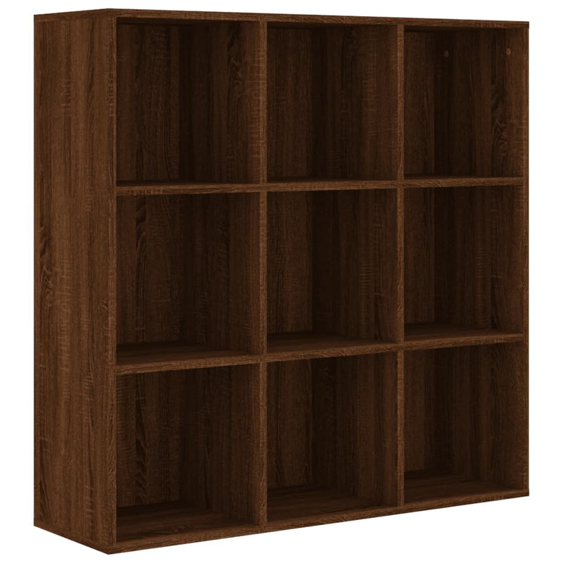 Bücherschrank Braun Eichen-Optik 98x29x97,5 cm