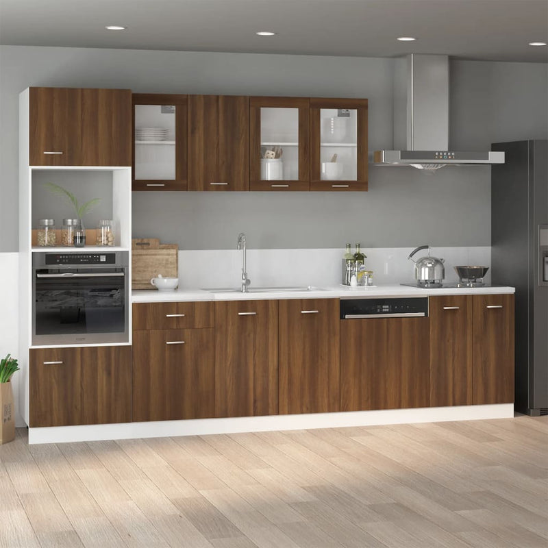 Hängeschrank Braun Eichen-Optik 20X29,5X60 Cm Holzwerkstoff Braune Eiche