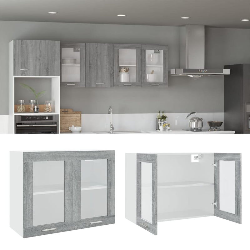Hängeschrank 20X29,5X60 Cm Holzwerkstoff Grau Sonoma