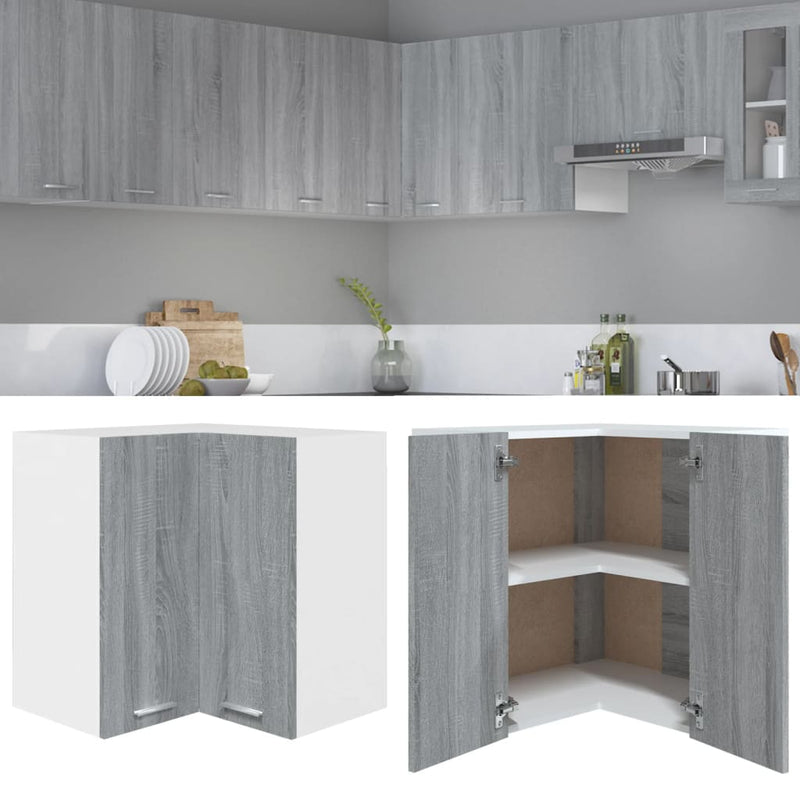 Hängeschrank 20X29,5X60 Cm Holzwerkstoff Grau Sonoma
