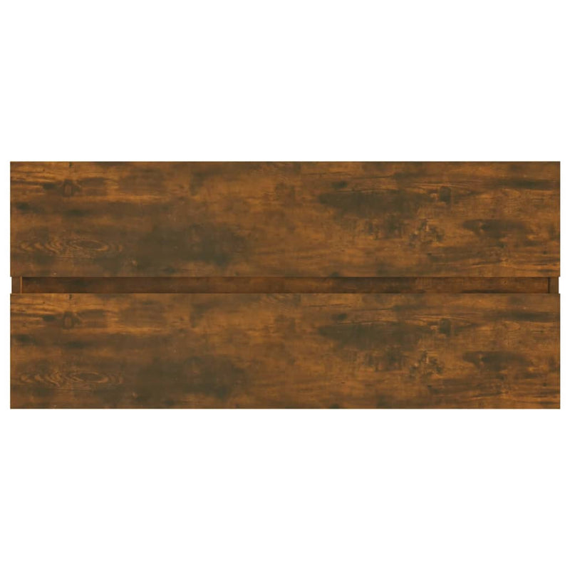 Waschbeckenschrank Räuchereiche 100x38,5x45 cm Holzwerkstoff