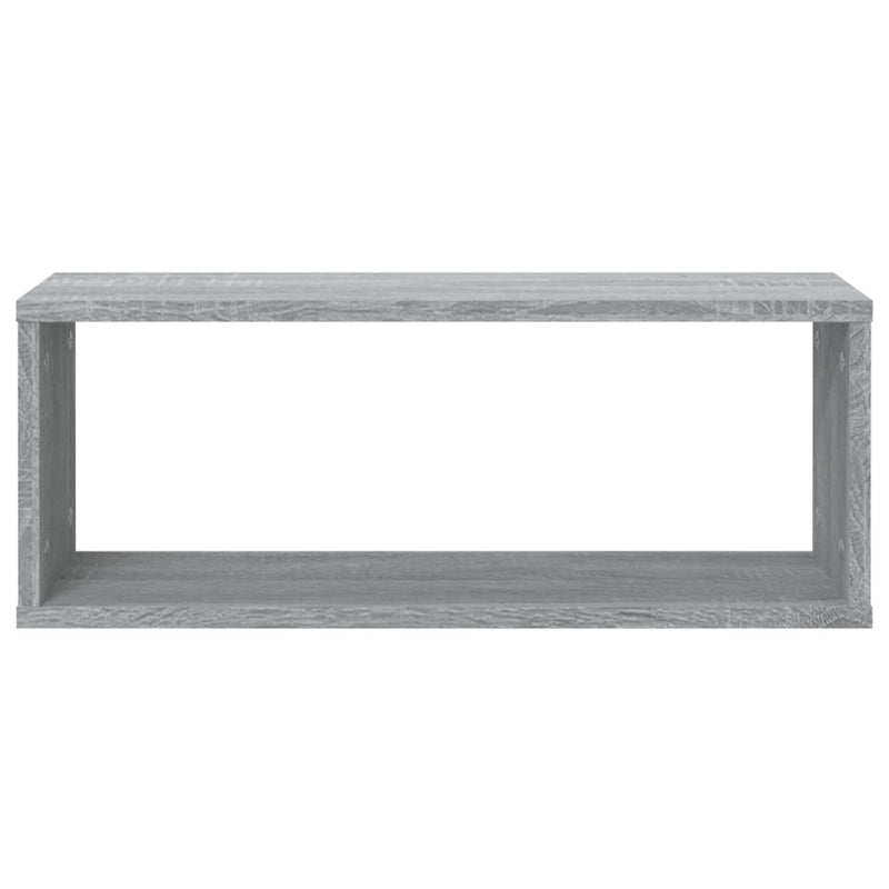 Würfelregale 6 Stk. Grau Sonoma 60x15x23 cm Holzwerkstoff