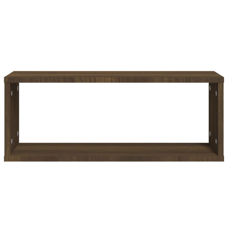 Würfelregale 4 Stk. Braun Eichen-Optik 60x15x23cm Holzwerkstoff