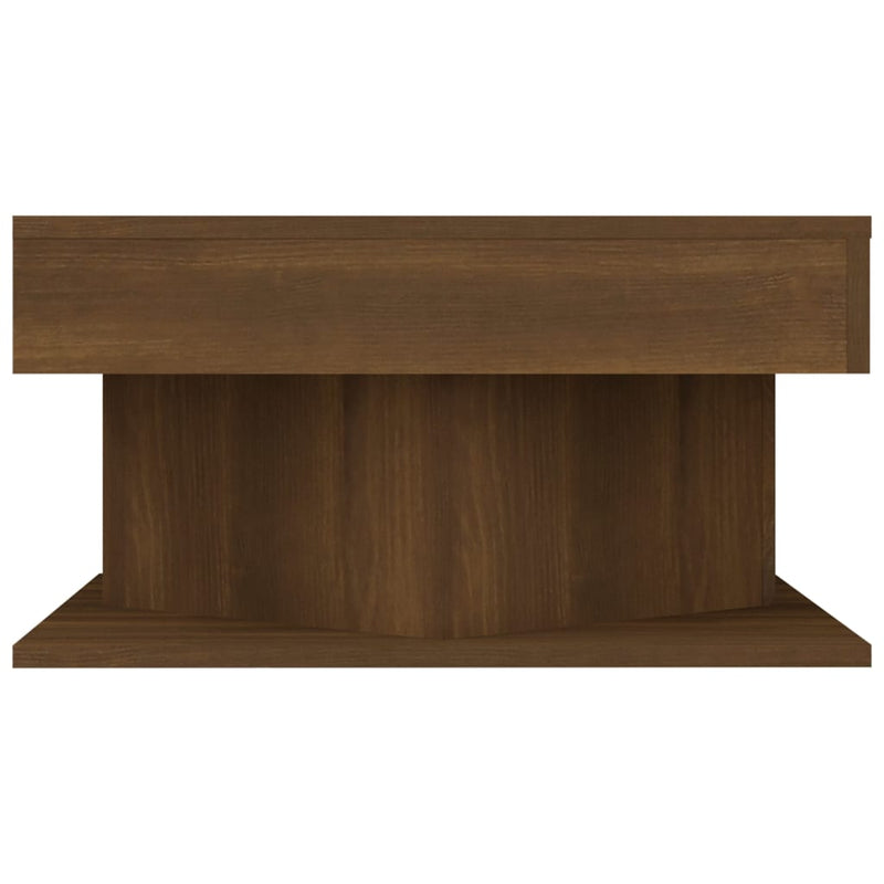 Couchtisch Braun Eichen-Optik 57x57x30 cm Holzwerkstoff