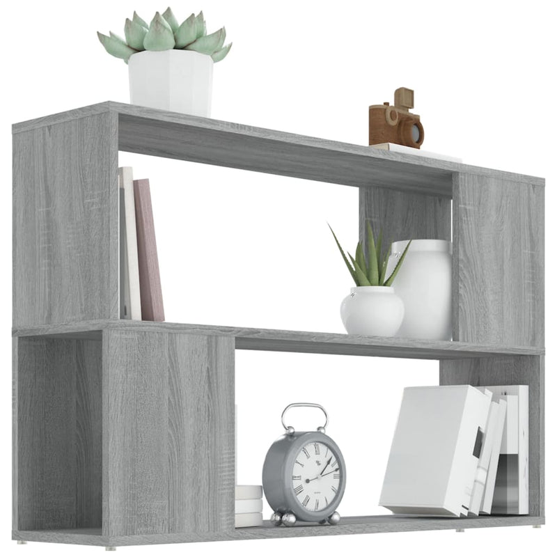 Bücherregal Grau Sonoma 100x24x63 cm Holzwerkstoff