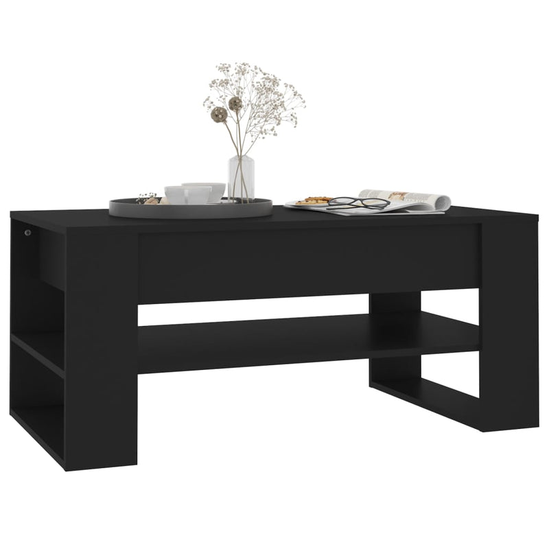 Couchtisch Schwarz 102x55x45 cm Holzwerkstoff