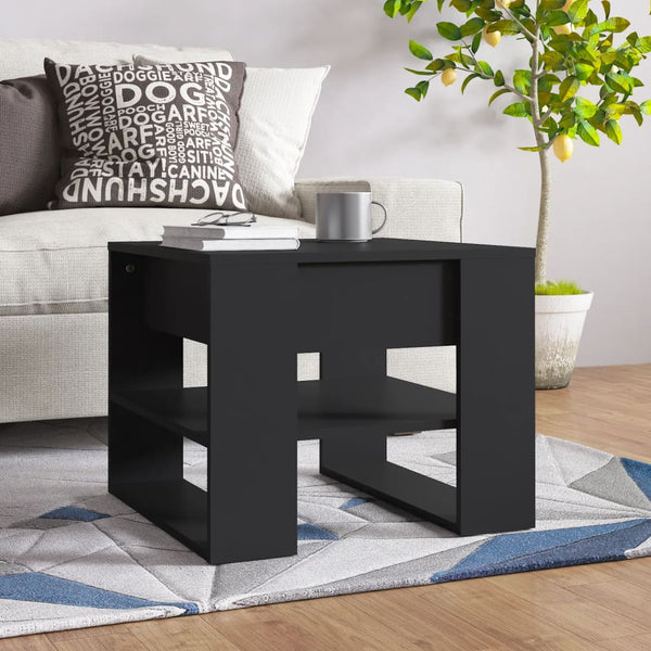 Couchtisch Schwarz 55,5x55x45 cm Holzwerkstoff