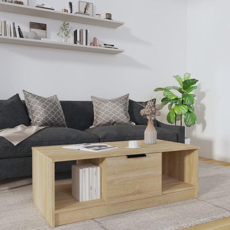 Couchtisch Sonoma-Eiche 102x50x36 cm Holzwerkstoff