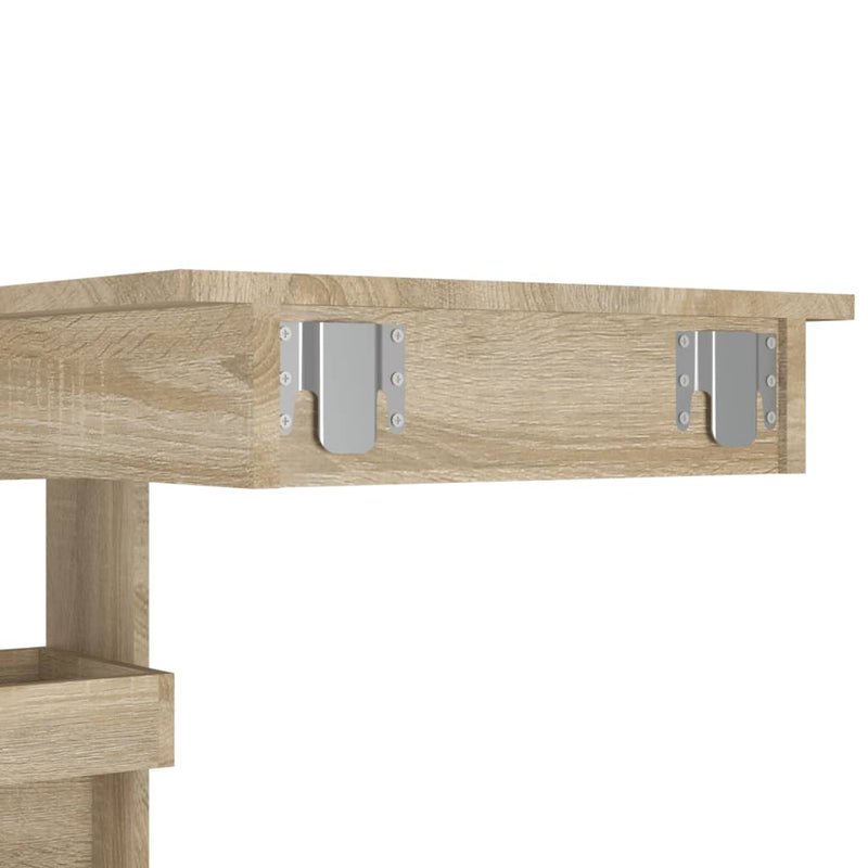 Wand-Bartisch Sonoma-Eiche 102x45x103,5 cm Holzwerkstoff