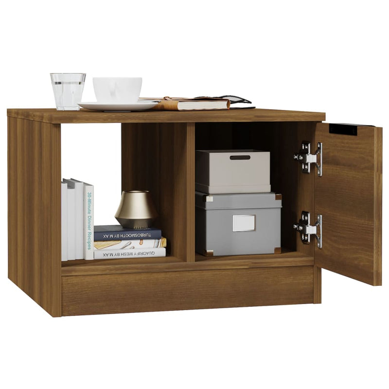 Couchtisch Braun Eichen-Optik 50x50x36 cm Holzwerkstoff