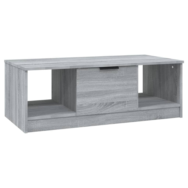 Couchtisch Grau Sonoma 102x50x36 cm Holzwerkstoff