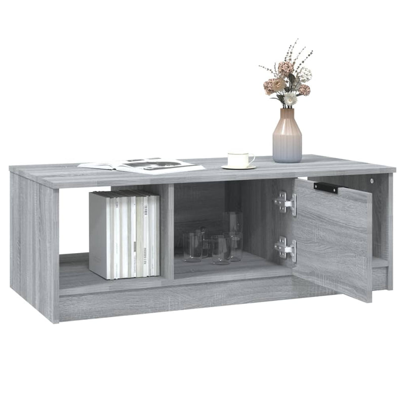 Couchtisch Grau Sonoma 102x50x36 cm Holzwerkstoff