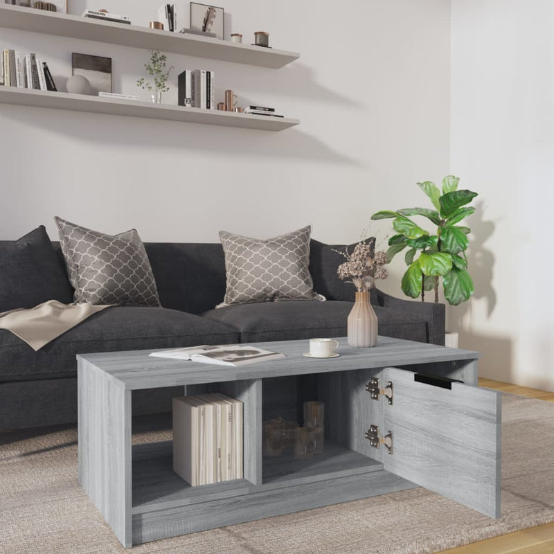 Couchtisch Grau Sonoma 102x50x36 cm Holzwerkstoff