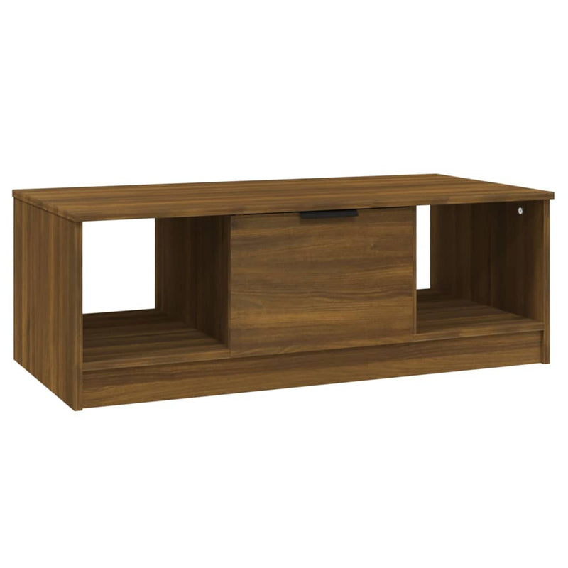 Couchtisch Braun Eichen-Optik 102x50x36 cm Holzwerkstoff