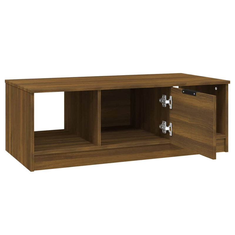 Couchtisch Braun Eichen-Optik 102x50x36 cm Holzwerkstoff