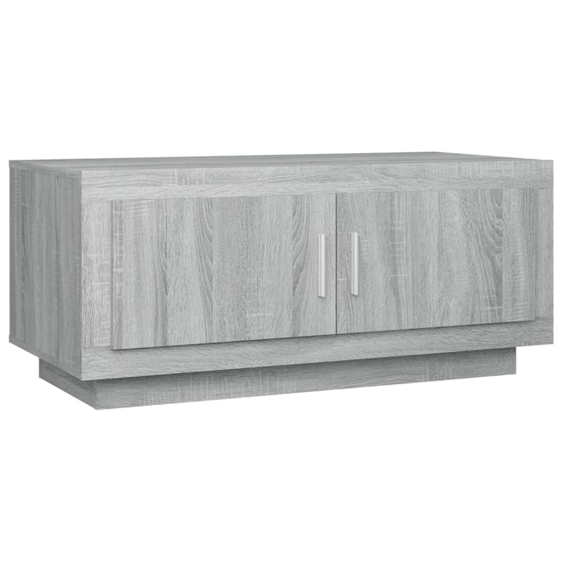 Couchtisch Grau Sonoma 102x50x45 cm Holzwerkstoff