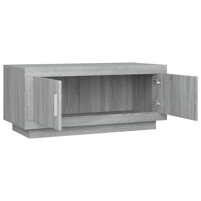 Couchtisch Grau Sonoma 102x50x45 cm Holzwerkstoff