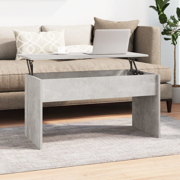 Couchtisch Betongrau 102x50,5x52,5 cm Holzwerkstoff