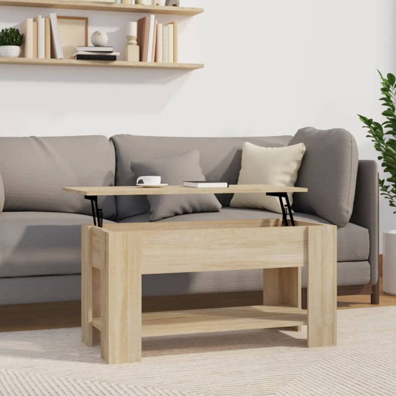 Couchtisch Sonoma-Eiche 101x49x52 cm Holzwerkstoff