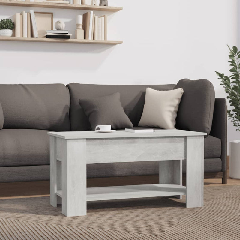 Couchtisch Betongrau 101x49x52 cm Holzwerkstoff