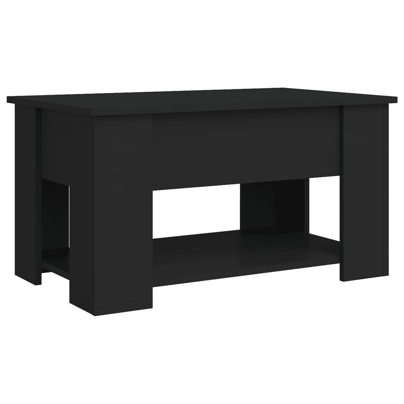 Couchtisch Schwarz 79x49x41 cm Holzwerkstoff