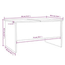Couchtisch 80X50X42,5 Cm Holzwerkstoff