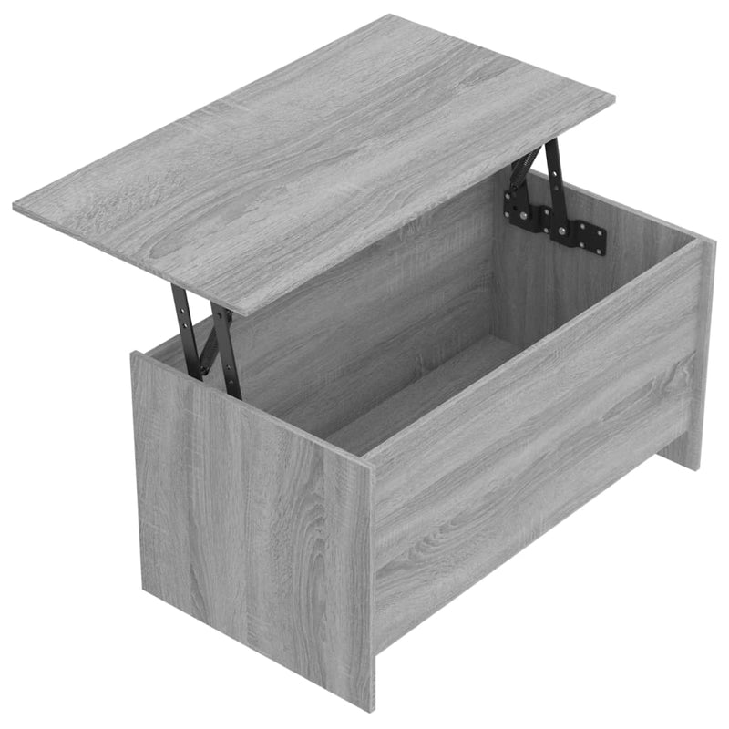 Couchtisch Grau Sonoma 102x55,5x52,5 cm Holzwerkstoff