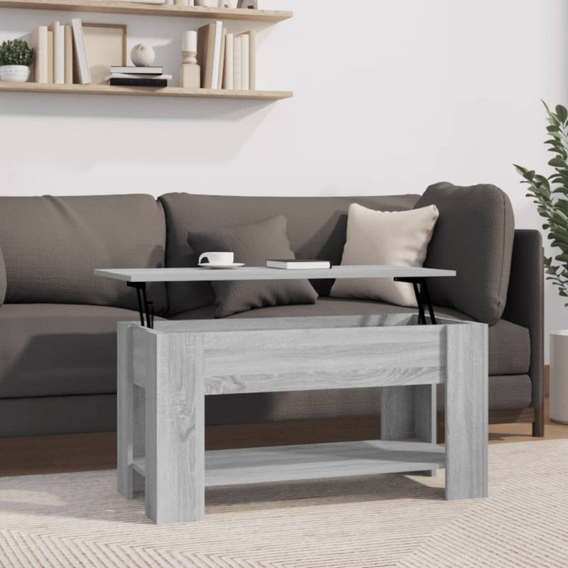 Couchtisch Grau Sonoma 101x49x52 cm Holzwerkstoff