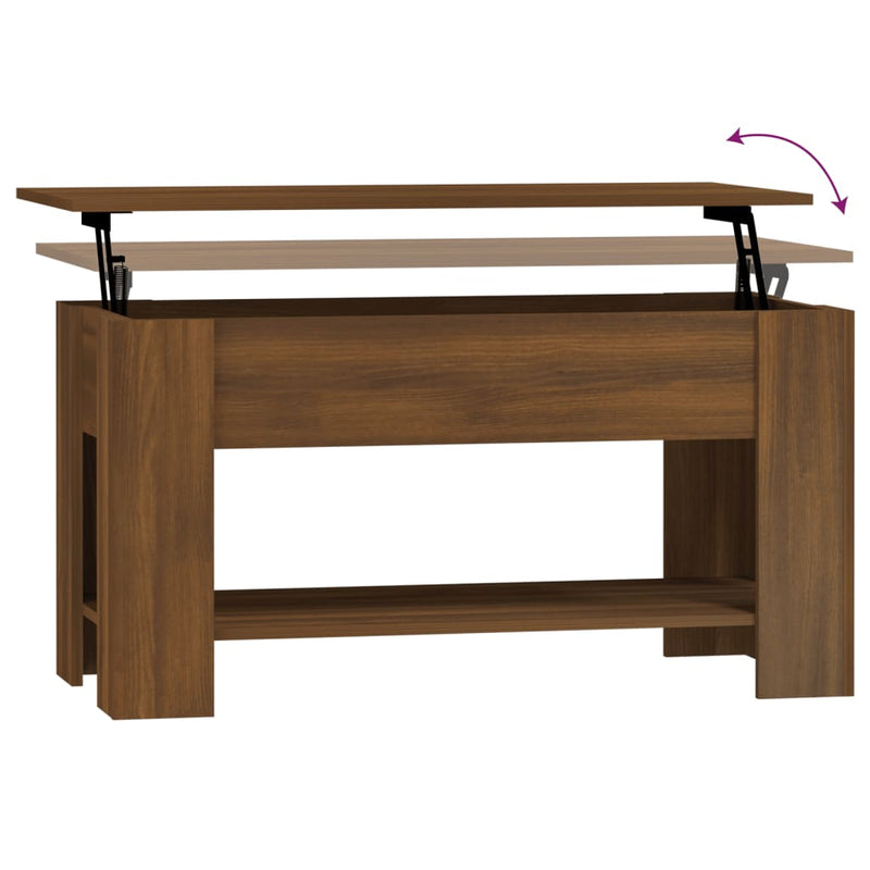 Couchtisch Braun Eichen-Optik 101x49x52 cm Holzwerkstoff