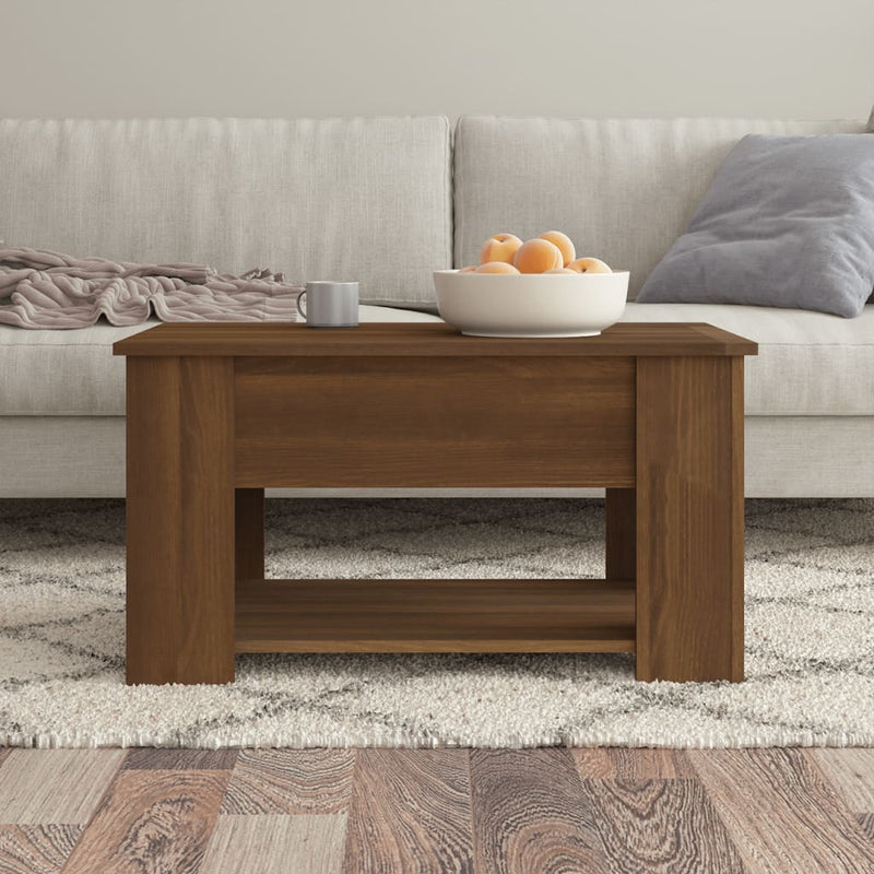 Couchtisch Braun Eichen-Optik 79x49x41 cm Holzwerkstoff