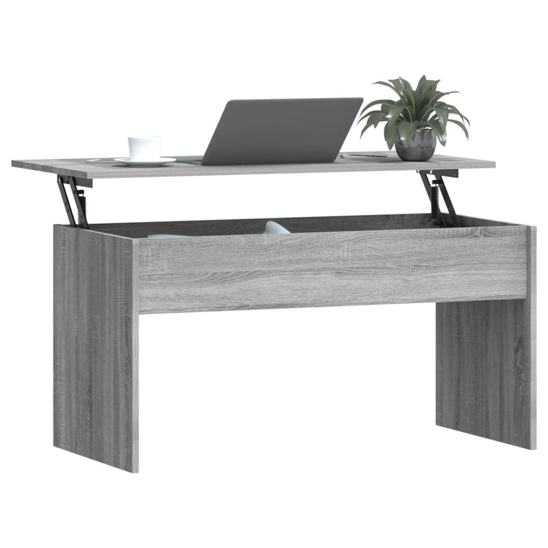 Couchtisch Grau Sonoma 102x50,5x52,5 cm Holzwerkstoff