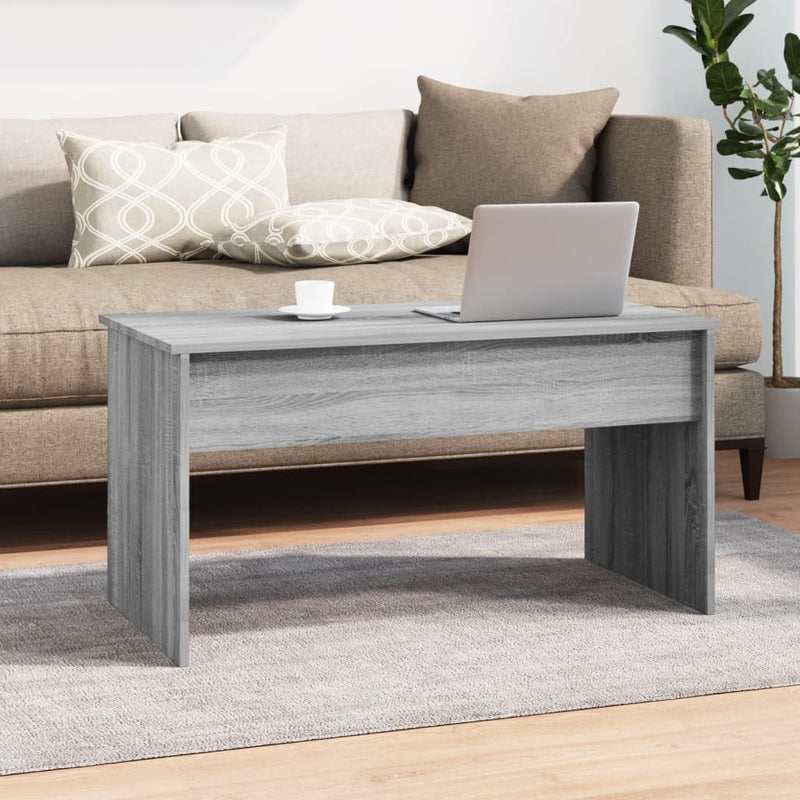 Couchtisch Grau Sonoma 102x50,5x52,5 cm Holzwerkstoff