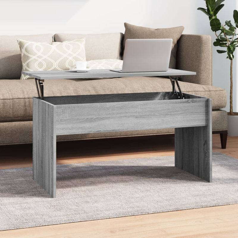 Couchtisch Grau Sonoma 102x50,5x52,5 cm Holzwerkstoff